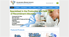 Desktop Screenshot of albuminbio.com